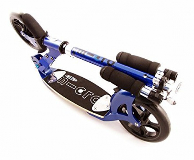 trottinette grande roue Micro flex bleu