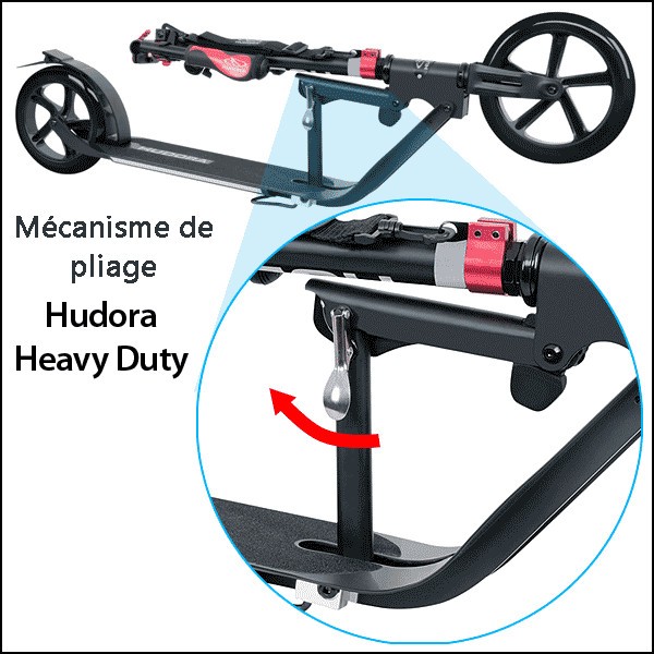 mecanisme de pliage Hudora heavy duty2