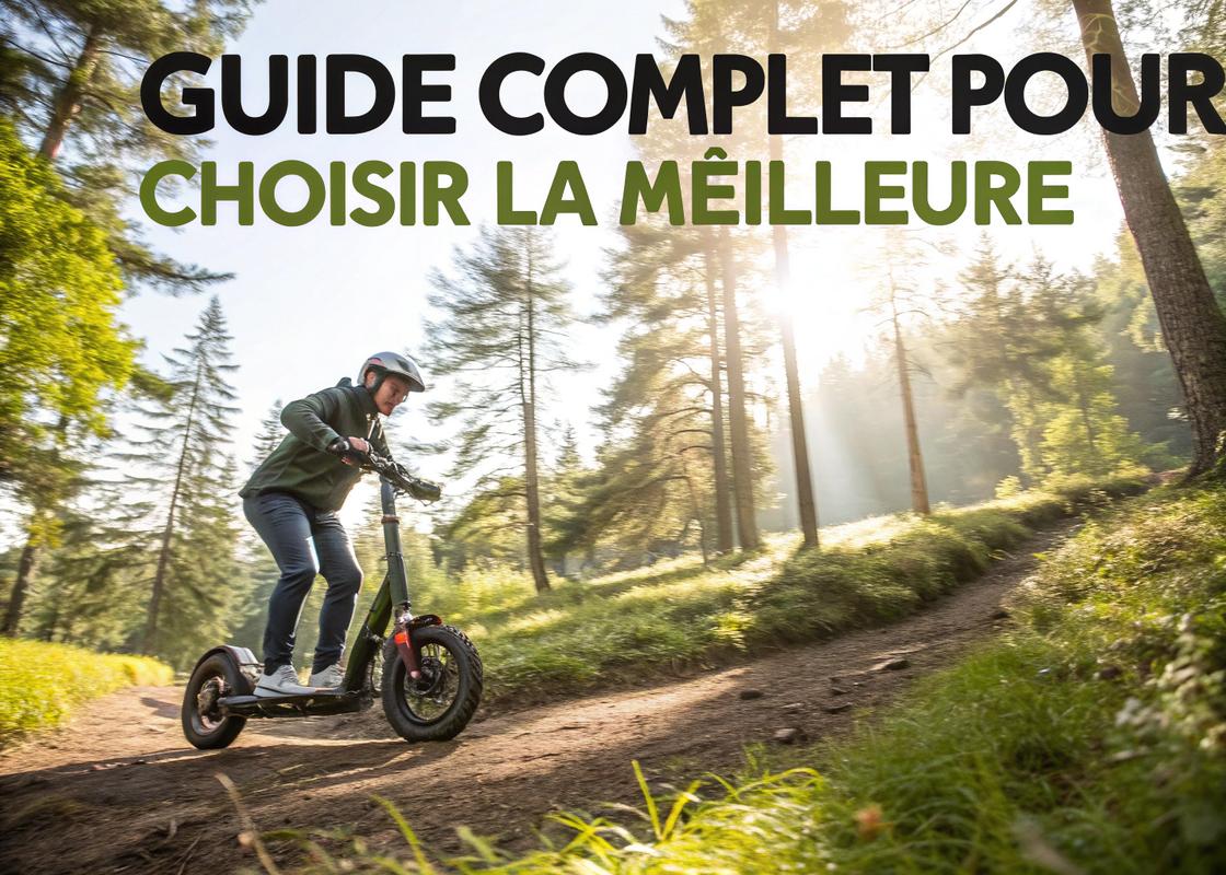 Illustration détaillée montrant des roues tout-terrain et un système de suspension avec des textures métalliques, sous un éclairage froid et un fond sombre.